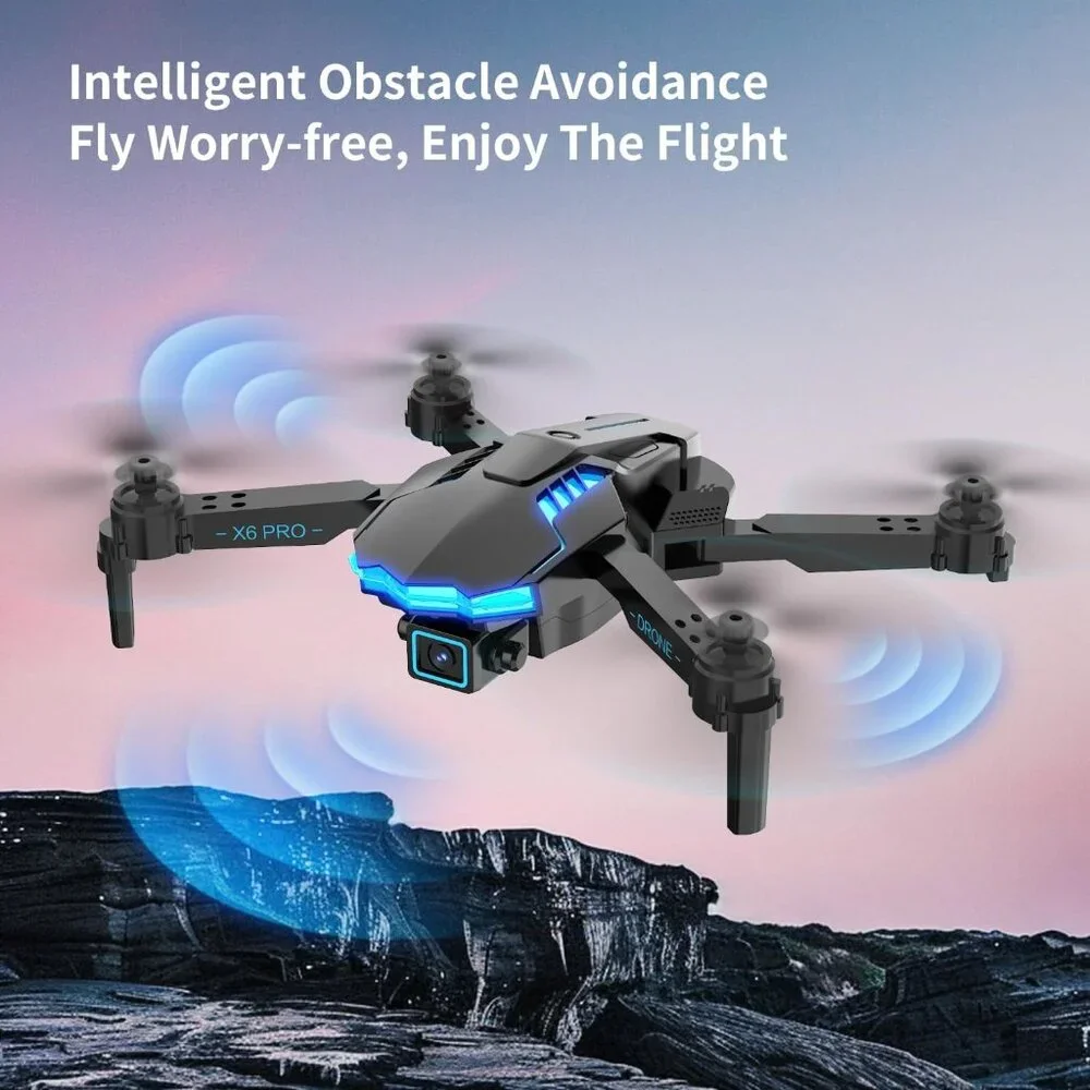 Camera Drone 1080P RC Quadcopter Foldable Mini Remote Control for Beginner White